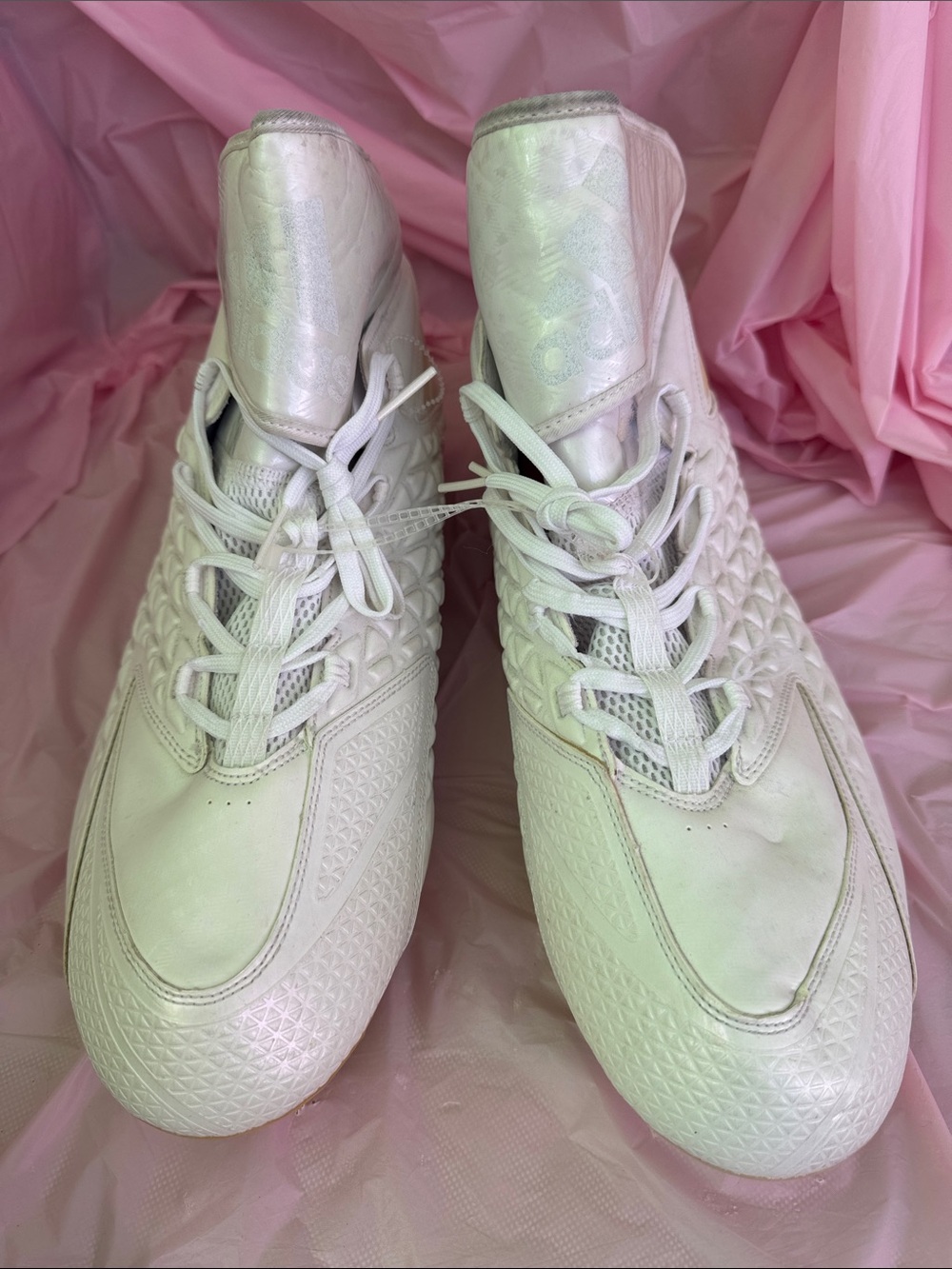 adidas White Men's Athletic High-Top Sneakers